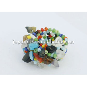 Mix Chip stone Stretch Seed Glass beads Ring